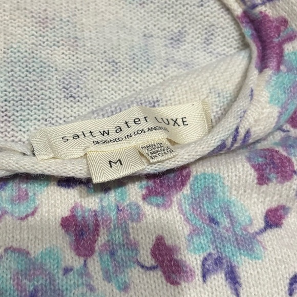 Saltwater LUXE M boho sweater. Bohemian, crop, girlhoodcore, Retro, Burning Man - Picture 3 of 5